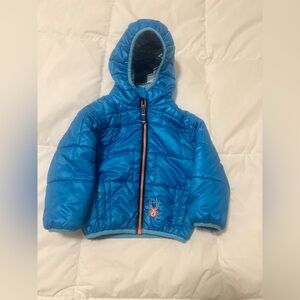 Spyder Blue Kids Puffer Jacket